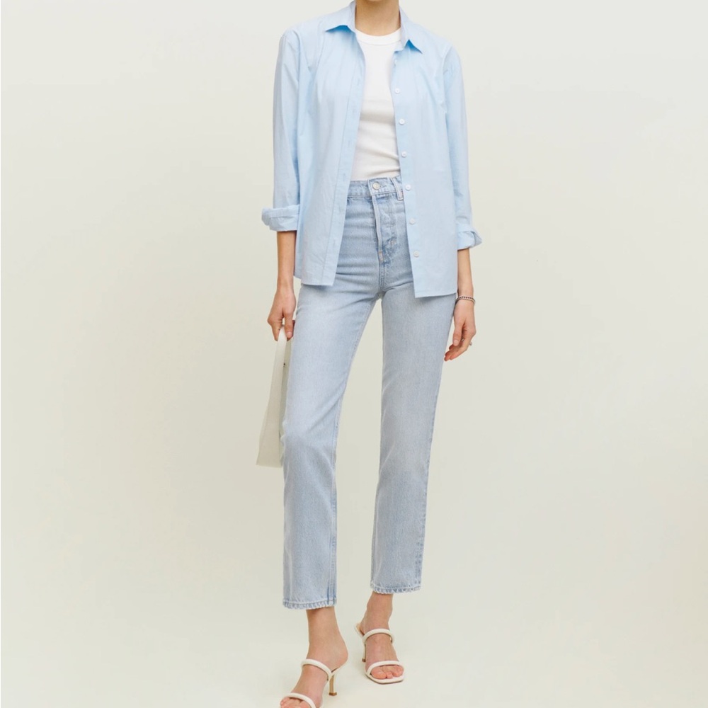 NWT Reformation Cynthia High Rise Straight Leg Jeans